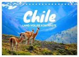 Tischer / CALVENDO |  Chile - Land voller Kontraste (Tischkalender 2026 DIN A5 quer), CALVENDO Monatskalender | Sonstiges |  Sack Fachmedien