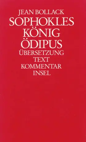 Bollack |  Sophokles. König Ödipus. Zwei Bände | Buch |  Sack Fachmedien