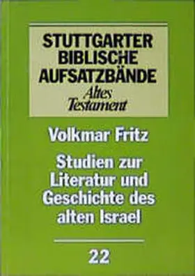 Volkmar |  Studien zur Literatur und Geschichte des alten Israel | Buch |  Sack Fachmedien