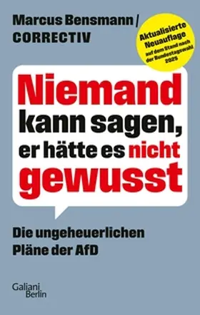 Bensmann / CORRECTIV |  Niemand kann sagen, er hätte es nicht gewusst | eBook | Sack Fachmedien
