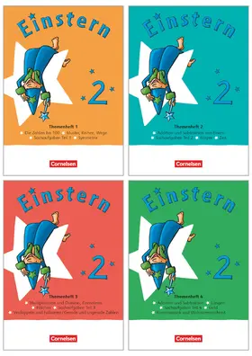  Einstern Mathematik 02 (Hessen). Themenhefte 1-4 und Kartonbeilagen im Paket - Ausleihmaterial | Buch |  Sack Fachmedien