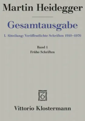 Heidegger / Herrmann |  Frühe Schriften (1912-1916) | Buch |  Sack Fachmedien