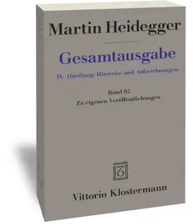 Heidegger / Herrmann |  Zu eigenen Veröffentlichungen | Buch |  Sack Fachmedien