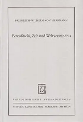 Herrmann |  Bewußtsein, Zeit und Weltverständnis | Buch |  Sack Fachmedien
