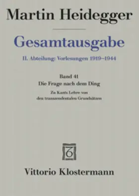 Heidegger / Jaeger |  Martin Heidegger Gesamtausgabe | Buch |  Sack Fachmedien