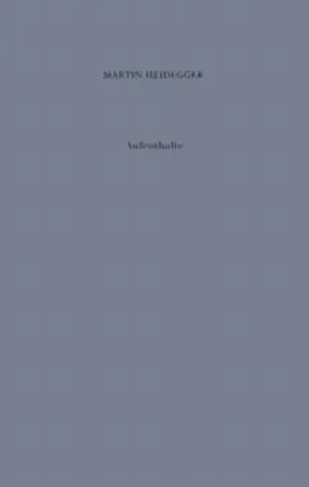 Heidegger / Michelsen |  Aufenthalte | Buch |  Sack Fachmedien