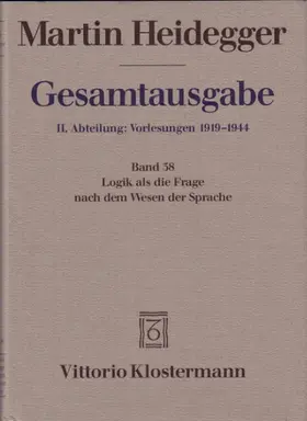 Seubold / Heidegger |  Martin Heidegger Gesamtausgabe | Buch |  Sack Fachmedien