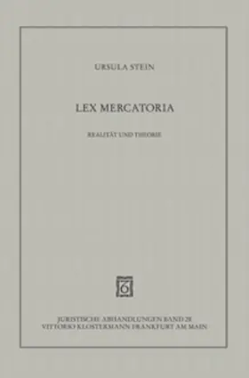 Stein |  Lex mercatoria | Buch |  Sack Fachmedien