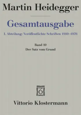 Heidegger / Jaeger |  Martin Heidegger Gesamtausgabe | Buch |  Sack Fachmedien