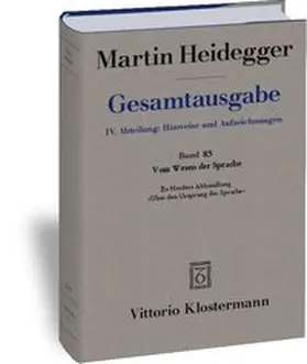 Heidegger / Schüssler |  Martin Heidegger Gesamtausgabe | Buch |  Sack Fachmedien