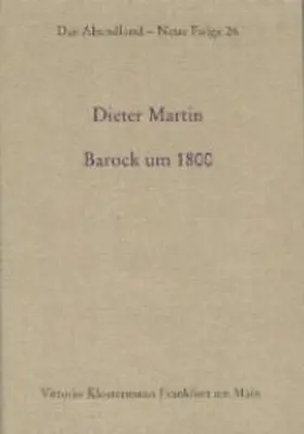 Martin |  Barock um 1800 | Buch |  Sack Fachmedien