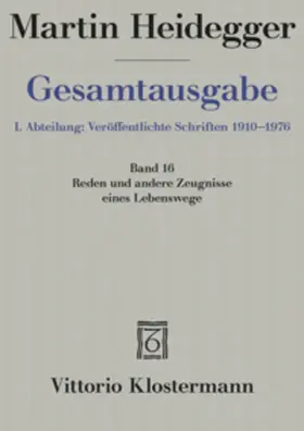 Heidegger |  Martin Heidegger Gesamtausgabe | Buch |  Sack Fachmedien