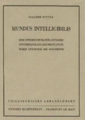 Ritter |  Mundus Intelligibilis | Buch |  Sack Fachmedien