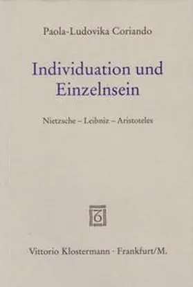 Coriando |  Individuation und Einzelnsein | Buch |  Sack Fachmedien