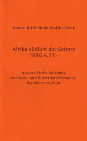 Wolcke-Renk |  Afrika südlich der Sahara (SSG 6,31) | Buch |  Sack Fachmedien