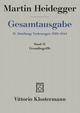 Jaeger / Heidegger |  2. Abt: Vorlesungen / Grundbegriffe (Sommersemester 1941) | Buch |  Sack Fachmedien