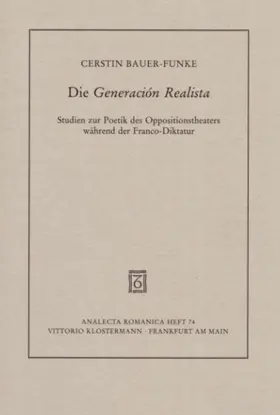 Bauer-Funke |  Die Generación Realista | Buch |  Sack Fachmedien