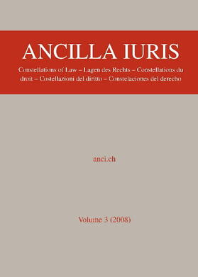 Abegg / Wenger |  Ancilla Juris | Buch |  Sack Fachmedien