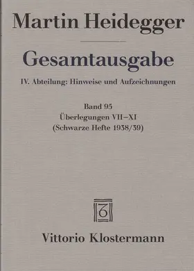 Heidegger / Trawny |  Gesamtausgabe. 4 Abteilungen / Überlegungen VII - XI | Buch |  Sack Fachmedien