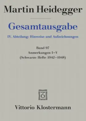 Heidegger / Trawny |  Gesamtausgabe. 4 Abteilungen / Anmerkungen I-V | Buch |  Sack Fachmedien