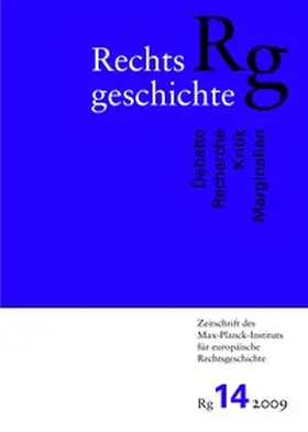 Stolleis |  Rechtsgeschichte. Zeitschrift des Max Planck-Instituts für Europäische Rechtsgeschichte | Buch |  Sack Fachmedien