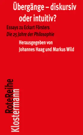 Haag / Wild |  Übergänge - diskursiv oder intuitiv? | Buch |  Sack Fachmedien