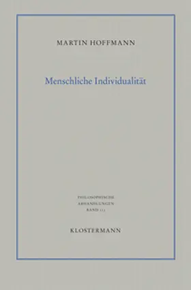 Hoffmann |  Menschliche Individualität | Buch |  Sack Fachmedien