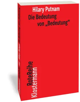 Putnam / Spohn |  Die Bedeutung von "Bedeutung" | Buch |  Sack Fachmedien