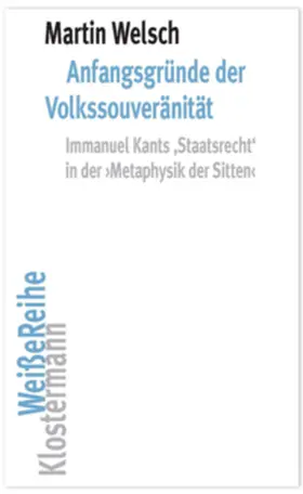 Welsch |  Anfangsgründe der Volkssouveränität | Buch |  Sack Fachmedien