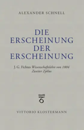 Schnell |  Die Erscheinung der Erscheinung | Buch |  Sack Fachmedien