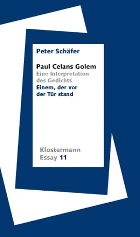 Schäfer |  Paul Celans Golem | Buch |  Sack Fachmedien