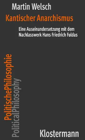 Welsch |  Kantischer Anarchismus | Buch |  Sack Fachmedien