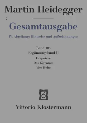 Heidegger / Trawny |  Gespräche - "Eigentum". Der Weg zur Sprache - Vier Hefte | Buch |  Sack Fachmedien