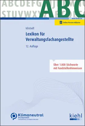 Ickstadt |  Lexikon für Verwaltungsfachangestellte | Online-Buch | Sack Fachmedien