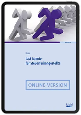 Hess |  Last Minute für Steuerfachangestellte | Online-Buch | Sack Fachmedien