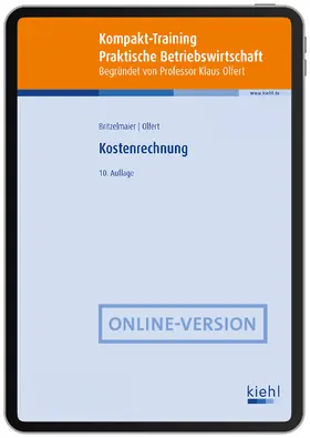 Olfert / Britzelmaier |  Kompakt-Training Kostenrechnung | Online-Buch | Sack Fachmedien