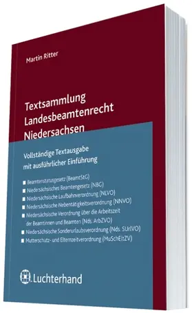 Ritter |  Textsammlung Landesbeamtenrecht Niedersachsen | Buch |  Sack Fachmedien