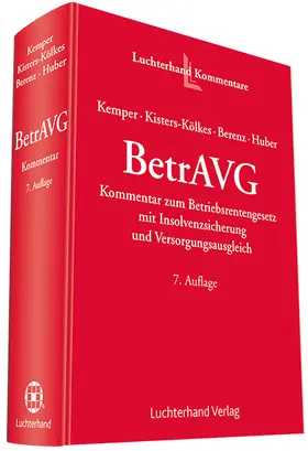 Kisters-Kölkes / Kemper / Berenz |  BetrAVG | Buch |  Sack Fachmedien