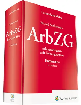 Schliemann | ArbZG: Arbeitszeitgesetz   | Buch | 978-3-472-09599-6 | sack.de
