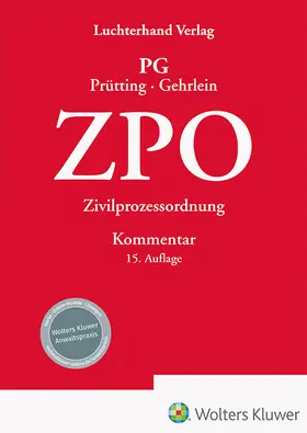  Prütting / Gehrlein  | ZPO - Kommentar | Buch | 978-3-472-09795-2 | www2.sack.de