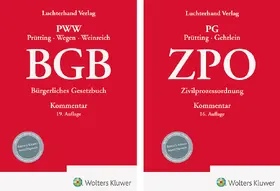 Prütting / Wegen / Weinreich |  Bundle BGB Kommentar 19. Auflage und ZPO Kommentar 16. Auflage | Buch |  Sack Fachmedien