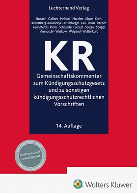 Bubach / Gallner / Heinkel  |  KR - Kommentar | Buch |  Sack Fachmedien