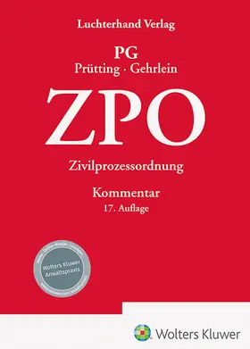 Prütting / Gehrlein |  ZPO Kommentar | Buch |  Sack Fachmedien