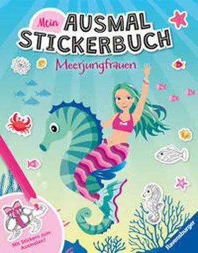  Mein Ausmalstickerbuch - Meerjungfrauen | Buch |  Sack Fachmedien