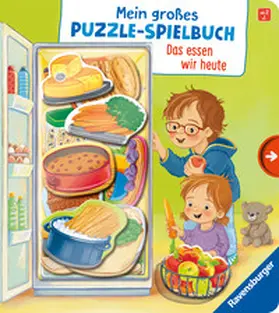 Rulff |  Mein großes Puzzle-Spielbuch - Das essen wir heute | Buch |  Sack Fachmedien