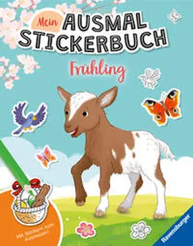  Mein Ausmalstickerbuch - Frühling | Buch |  Sack Fachmedien