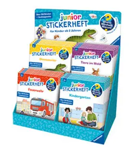  Verkaufs-Kassette "Wieso? Weshalb? Warum? Mein junior Stickerheft" | Sonstiges |  Sack Fachmedien