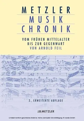 Feil |  Metzler Musik Chronik | eBook | Sack Fachmedien