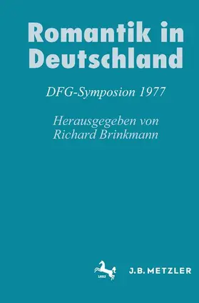 Brinkmann |  Romantik in Deutschland | Buch |  Sack Fachmedien