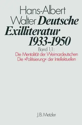 Walter |  Deutsche Exilliteratur 1933–1950 | Buch |  Sack Fachmedien